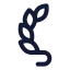 Laurelwreathleft icon with stroke standard style
