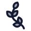 Laurelwreathleft icon with duotone rounded style
