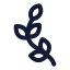 Laurelwreathleft icon with stroke rounded style