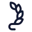 Laurelwreathright icon with stroke standard style