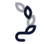 Laurelwreathright icon with twotone rounded style