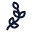 Laurelwreathright icon with stroke rounded style