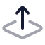 Layerbringforward icon with twotone rounded style