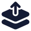 Layerbringtofront icon with solid standard style