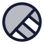 Layermask icon with duotone rounded style