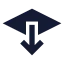 Layersendbackward icon with solid sharp style