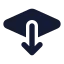 Layersendbackward icon with solid standard style