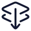 Layersendtoback icon with stroke rounded style