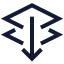 Layersendtoback icon with stroke sharp style
