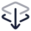 Layersendtoback icon with twotone rounded style