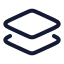 Layer icon with stroke rounded style
