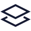 Layer icon with stroke sharp style
