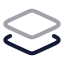 Layer icon with twotone rounded style
