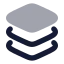 Layers icon with bulk rounded style