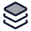 Layers icon with duotone standard style