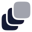 Layers icon with bulk rounded style