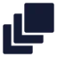 Layers icon with solid sharp style