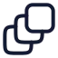 Layers icon with stroke rounded style