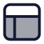 Layout icon with duotone standard style