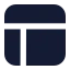 Layout icon with solid standard style