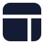 Layout icon with solid standard style