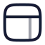 Layout icon with twotone rounded style