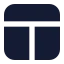 Layout icon with solid standard style