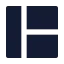 Layout icon with solid sharp style