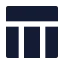 Layout icon with solid sharp style
