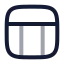 Layout icon with twotone rounded style