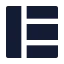 Layout icon with solid sharp style