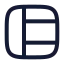 Layout icon with stroke rounded style
