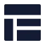 Layout icon with solid sharp style