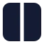 Layoutcolumn icon with solid standard style