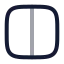 Layoutcolumn icon with twotone rounded style