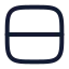 Layoutrow icon with stroke rounded style