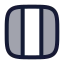 Layoutcolumn icon with duotone rounded style