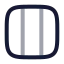 Layoutcolumn icon with twotone rounded style