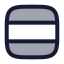 Layoutrow icon with duotone rounded style