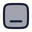 Layoutalignbottom icon with duotone rounded style