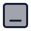 Layoutalignbottom icon with duotone standard style