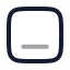 Layoutalignbottom icon with twotone rounded style