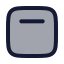 Layoutaligntop icon with duotone rounded style