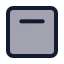 Layoutaligntop icon with duotone standard style