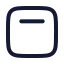Layoutaligntop icon with stroke rounded style