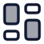 Layoutdashboard icon with duotone rounded style