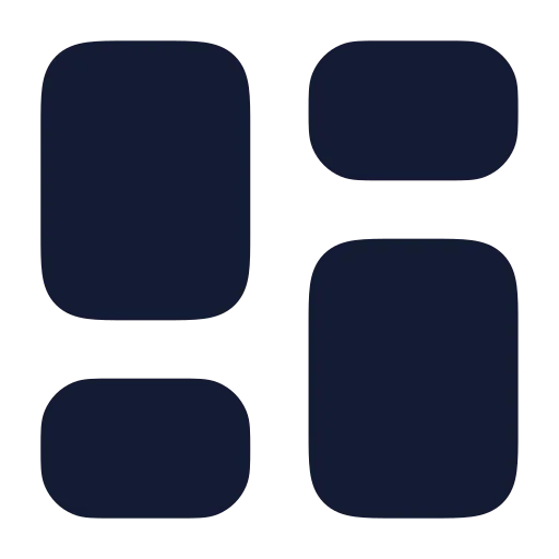 Layout Dashboard Icon in Solid Rounded style