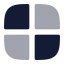 Layoutgrid icon with bulk rounded style