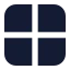 Layoutgrid icon with solid standard style