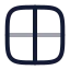 Layoutgrid icon with twotone rounded style